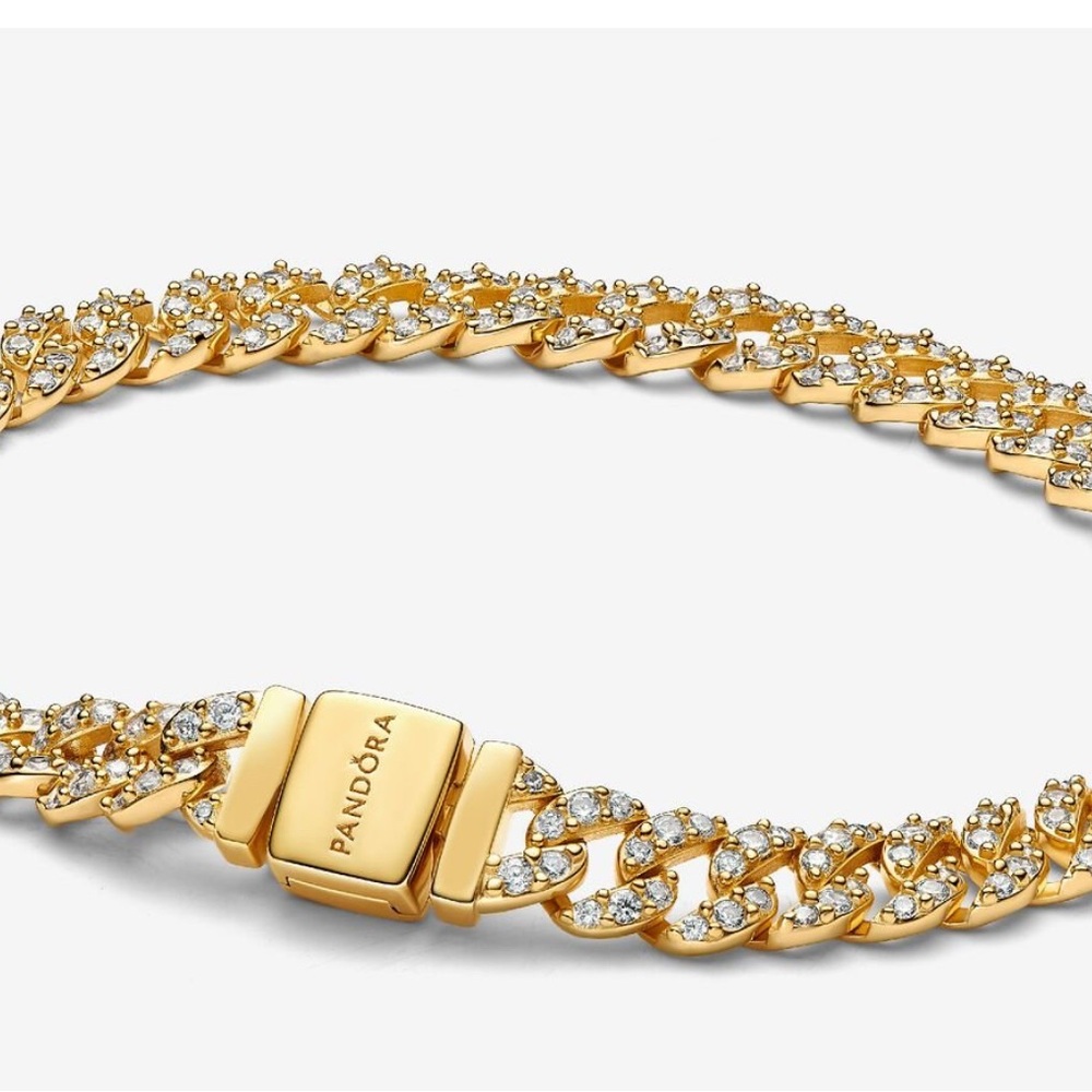 Pandora Gold and Silver Crystal Bracelet